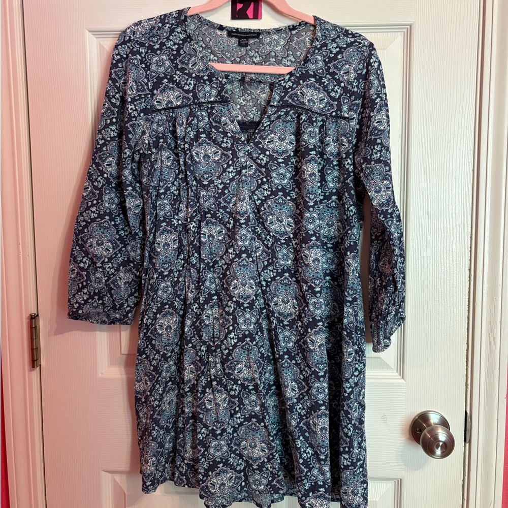 American Eagle Outfitters Floral Blue Dress